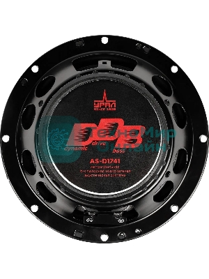 Колонки автомобильные Ural DDB AS-D1741 190Вт 16см (6.5дюйм) (ком.:2кол.) коаксиальные четырехполосные