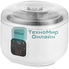 Йогуртница Kitfort КТ-6082 15Вт 1б. 1000мл упр.:электрон. белый
