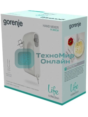 Миксер ручной Gorenje M360CW 345Вт белый