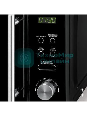 Микроволновая печь BBK 20MWS-722T/B-M/RU черный, 20 л, 700 Вт, переключатели - тактовый/сенсор