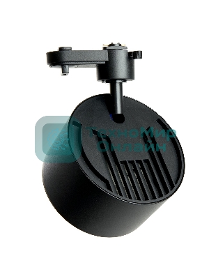 Светильник трековый на шинопровод Feron AL166 ДПО GX70 без лампы черный