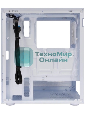 Компьютерный корпус 1STPLAYER MIKU Mi7-A белый, ATX, 3x120мм LED fans