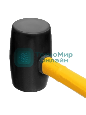 Киянка резиновая Denzel 680 г, черная, фибергласовая рукоятка c TPR покрытием