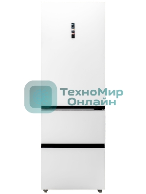 Холодильник DeLonghi DMFS 19PINF BB MATTEO белый трехкамерный 265/140л морозилка снизу, No Frost