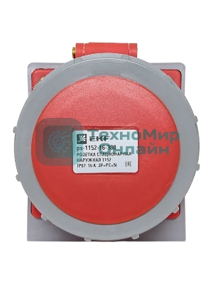 Розетка стационарная наружная EKF 1152 ps-1152-16-380 PROxima 3Р+РЕ+N 16А 380В IP67