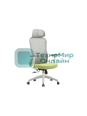 Кресло Cactus CS-GMC515-GYGN серый, сетка, подголовник