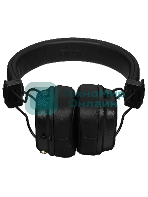Беспроводные/проводные наушники Marshall Major IV черный, накладные, Bluetooth + проводной, беспроводная зарядка, до 80 ч