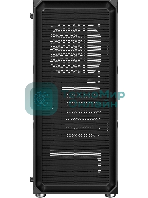 Компьютерный корпус Оклик OCC-MD301 черный без БП ATX 6x120мм 2xUSB2.0 1xUSB3.0 audio bott PSU