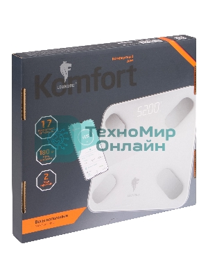 Весы электронные LEONORD LE-1275 Bluetooth (стеклянная поверхность, 180 кг) (109931)