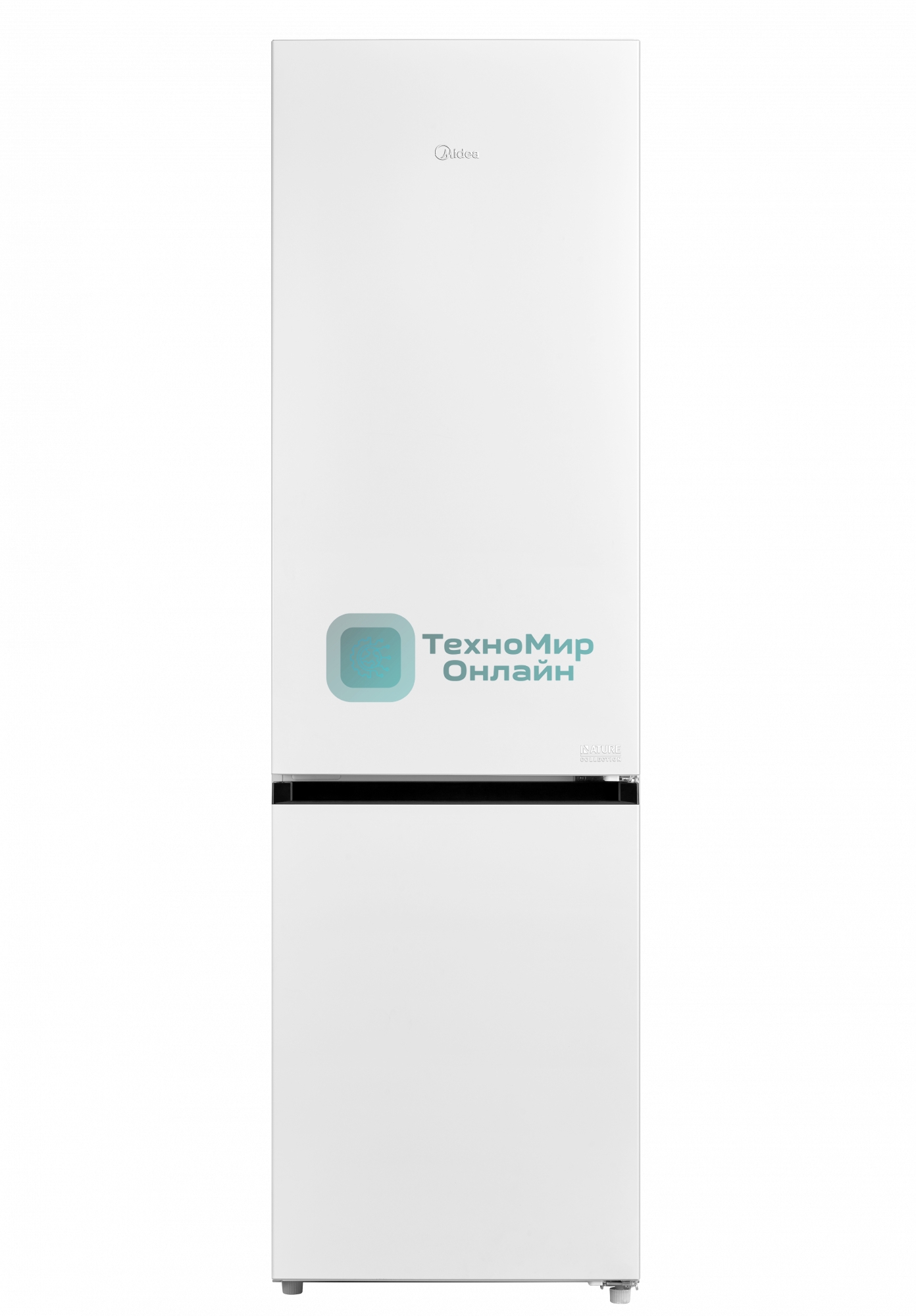 Холодильник Midea MDRB519MGE01ID белый двухкамерный 263/123л морозилка снизу, No Frost