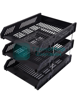 Лоток горизонтальный Deli E9209 для бумаг 268х336х118мм ассорти