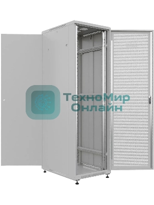 Шкаф серверный NTSS Премиум (NTSS-R22U6080PD) напольный 22U 600x800 мм пер. дв. перфор. металл 900 кг серый 710 мм 54 кг 1102 мм IP20 сталь
