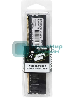 Оперативная память Patriot Signature, DDR4, 16GB (1x16 GB), 3200 MHz, CL22, DIMM