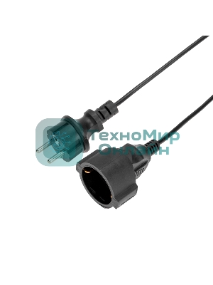 Удлинитель-шнур PROconnect на рамке ПВС 3х0,75мм², 20 м, с/з, 6А, 1300Вт, IP20, черный