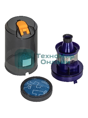 Пылесос вертикальный SUPRA VCS-5084 серый/синий, питание от аккумулятора, 350 Вт, уборка сухая, пылесборник 0.6 л, работа от АКБ max 30 мин.