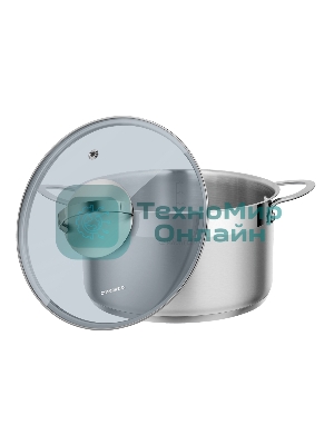 Кастрюля Maunfeld GERDA MCS44S07 из нержавеющей стали со стеклянной крышкой, 22 см, 4,4 л.