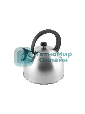 Чайник для плиты со свистком MALLONY Opera 2,5 л, матовый, из нерж стали (005179)