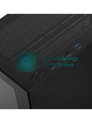 Компьютерный корпус Ocypus Gamma C72 BK ATX/win/black/no PSU/Tempered Glass