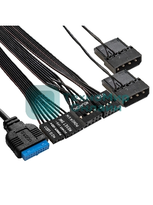 Компьютерный корпус Minitower ExeGate mEVO-7803-XP600 (mATX, БП XP600 с вент. 12см, 2*USB+1*USB 3.0, HD аудио, черный, 2 вент. 12см с RGb подсветкой)