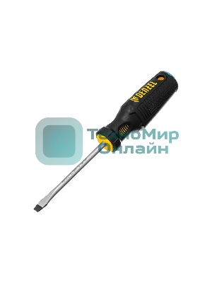Отвертка Denzel SL6x100 мм, S2, 3к рукоятка