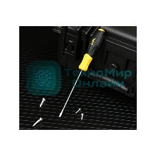 Отвертка шлицевая Deli DL6351251N 5х125мм сталь Cr-V, двухкомпонентная прорезиненная рукоять