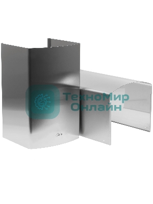 Вытяжка каминная Elikor Аметист 90Н-650-К3Д серебристый, 90 см, 650 куб. м/ч, 54 дБ