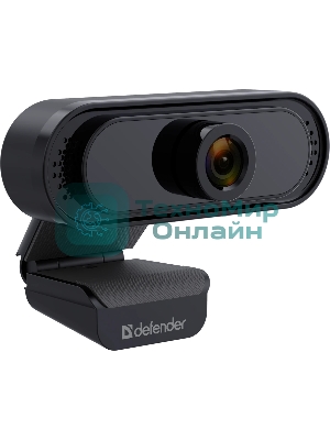Веб-камера Defender G-lens 2581 1920x1080, 30 кадр/с, USB, микрофон, автофокус, крепление на мониторе