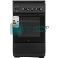 Плита Комбинированная Flama L RK 23-126 At антрацит (стеклянная крышка) реш.сталь