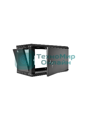 Шкаф телекоммуникационный настенный разборный ЦМО ЭКОНОМ 9U (600 x 650) дверь металл, черный (ШРН-Э-9.650.1-9005)