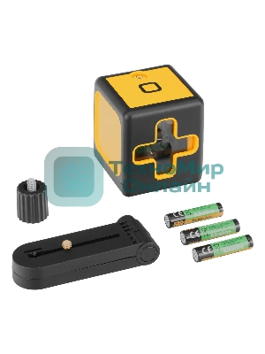 Лазерный уровень Denzel DQB, 30 м, зеленый луч, батарейки, сумка