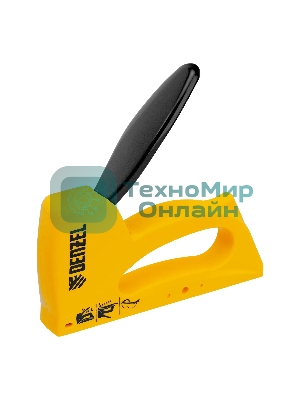 Степлер пластиковый Denzel скобы в комплекте, тип 53, 6-10 мм