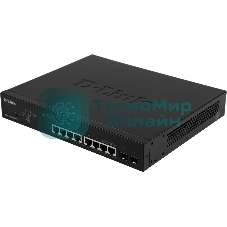 Коммутатор D-Link DGS-1100-10MPPV2/A 8G 2SFP 8PoE+ настраиваемый