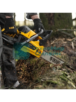 Пила цепная бензиновая Denzel DS-4516, шина 40 см, 45 см 3, 2,5 л.с., шаг 0,325, паз 1,5 мм, 64 зв