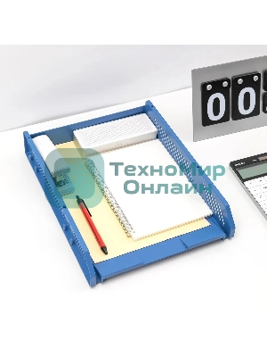 Лоток горизонтальный Deli E9209 для бумаг 268х336х118мм ассорти