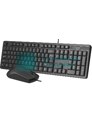 Комплект клавиатура+мышь A4Tech KR-3330 проводной, USB, 1200 DPI, чёрный