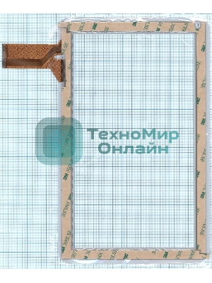 Сенсорное стекло (тачскрин) YTG-P10025-F1, белое