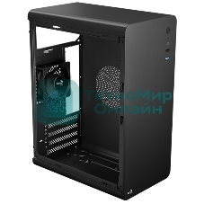 Компьютерный корпус Aerocool / Formula CS-110-S-BK-v1 (mATX, 0.7мм, USB 3.0 x1, USB 2.0 x2, 1x 8см Black Fan)