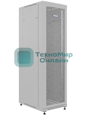 Шкаф серверный NTSS Премиум (NTSS-R22U6080PD) напольный 22U 600x800 мм пер. дв. перфор. металл 900 кг серый 710 мм 54 кг 1102 мм IP20 сталь