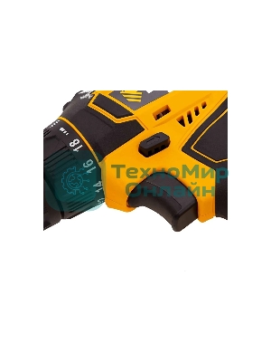 Дрель-шуруповерт Denzel CDL-18-02BM, 18 В, 2 Ач, 30 Нм, щеточный