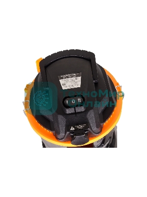 Строительный пылесос Вихрь СП-1500/20 72/19/1 серый металлик/оранжевый, 1500 Вт, уборка сухая/влажная/выдув, пылесборник мешок, 20 л