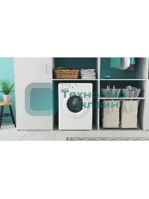 Стиральная машина Indesit BWSB 61051 WWV белый, загрузка фронтальная 6 кг, 1000 об/мин., класс: А