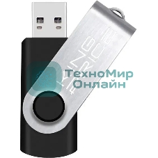 Флешка USB KingPrice KPFD2 (KPFD2A032ABK), 32Gb, USB 2.0, R/W 20/10, черный/сере
