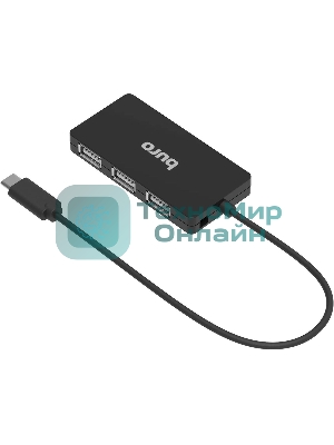 USB-концентратор Buro BPH-C-1730, USB-C, USB 2.0 4 порта, USB-C