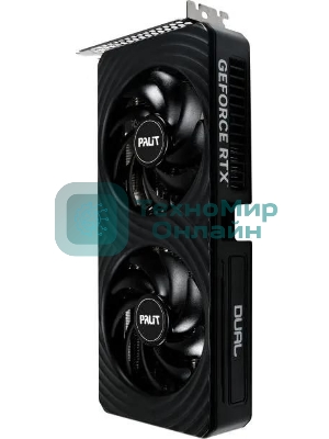 Видеокарта Palit RTX 5060 DUAL NV RTX 5060 8Gb 128bit GDDR7 2280/28000/HDMIx1/DPx3/HDCP Ret NE75060019P1-Gb2063D PCI-E 5.0