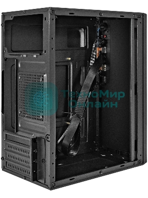 Компьютерный корпус Minitower ExeGate BAA-308U2-UNS350 (mATX, БП UNS350 с вент. 12см, 1хUSB/2хUSB 3.0, HD Audio, черный)