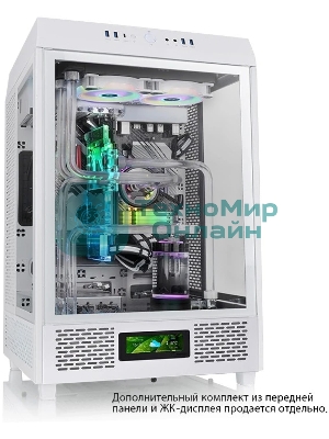 Компьютерный корпус Thermaltake The Tower 500 Snow CA-1X1-00M6WN-00 White,Win,SPCC,Tempered Glass*3,120мм Standard Fan*2