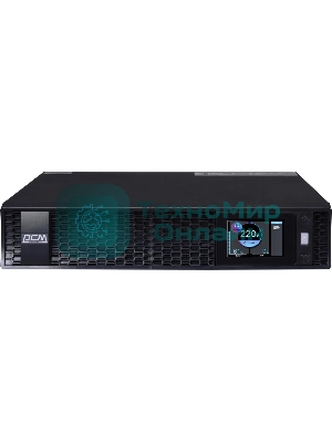 Источник бесперебойного питания Powercom Next, On-Line, 1500VA/1500W, Rack/Tower, 8*IEC320-C13, LCD, Serial+USB, SmartSlot, подкл. доп. Бат.