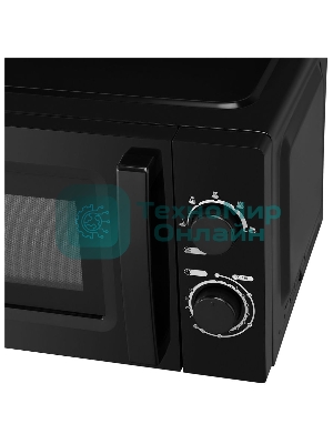 Микроволновая печь Hyundai HYM-M2008 черный, 20 л, 700 Вт, переключатели - поворотный механизм