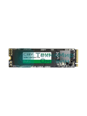 Накопитель SSD NVMe CBR SSD-512Gb-M.2-LT22, 512Gb, M.2 2280, PCIe 3.0 x4, R/W 2100/1600