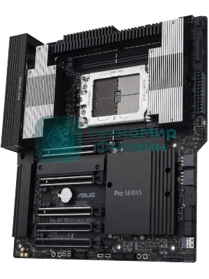 Материнская плата ASUS Pro WS TRX50-SAGE WIFI, sTR5, AMD TRX50, 4xDDR5, 4xSATA, 3xM.2, 1xSlimSAS, 1xPCI-E 5.0 x8, 1xPCI-E 4.0 x16, 1xPCI-E 4.0 x4, 2x 10Gb LAN, 2xUSB-A 2.0, 6xUSB-A 3.2 Gen 2, 1xUSB-C 3.2 Gen 2x2, 2x3.5 мм, 5.1, E-ATX